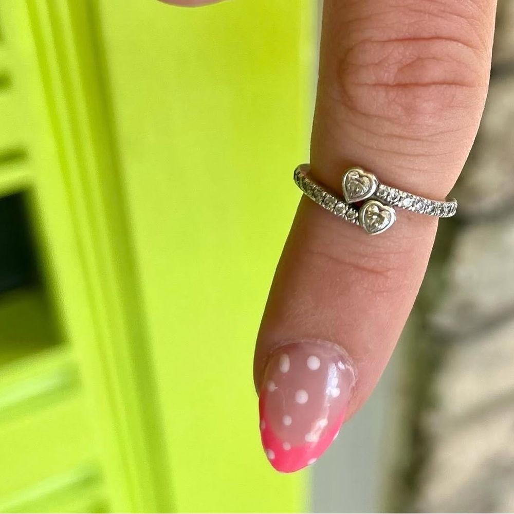 ✨ Authentic Pandora Jewelry – Double Heart Ring✨